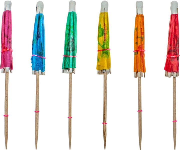 CLR - 4" Toothpick Umbrella - Assorted - Colour