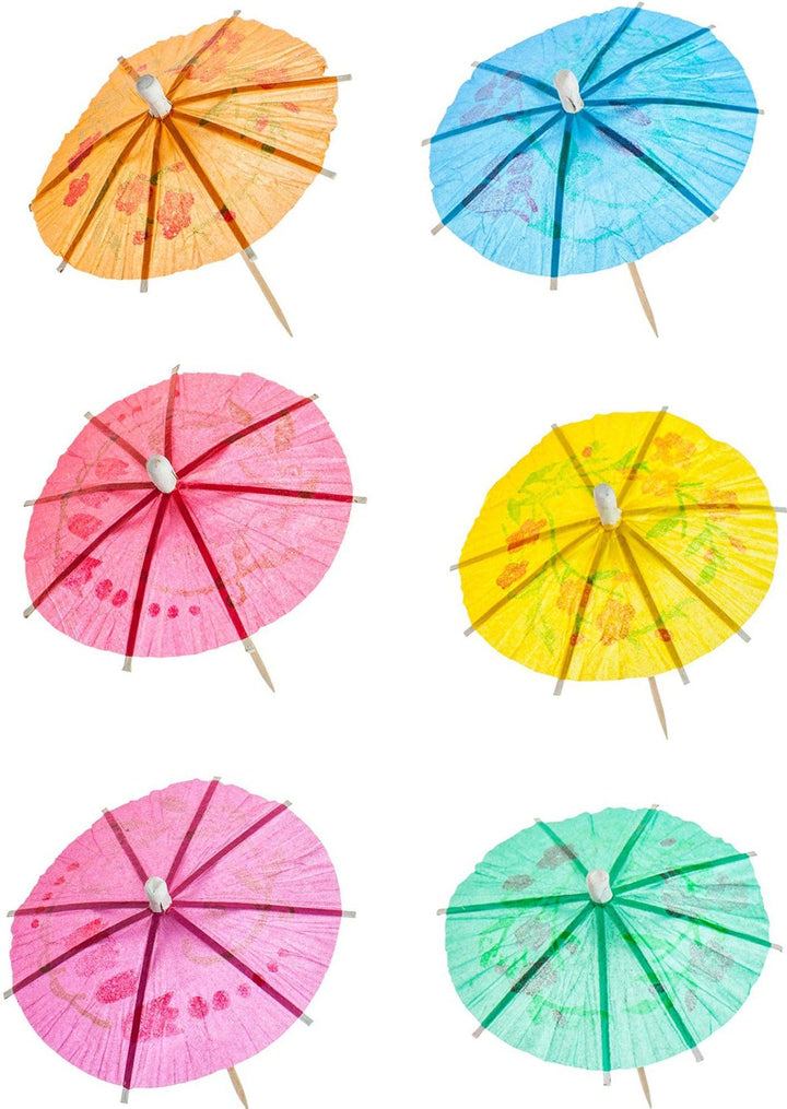 CLR - 4" Toothpick Umbrella - Assorted - Colour