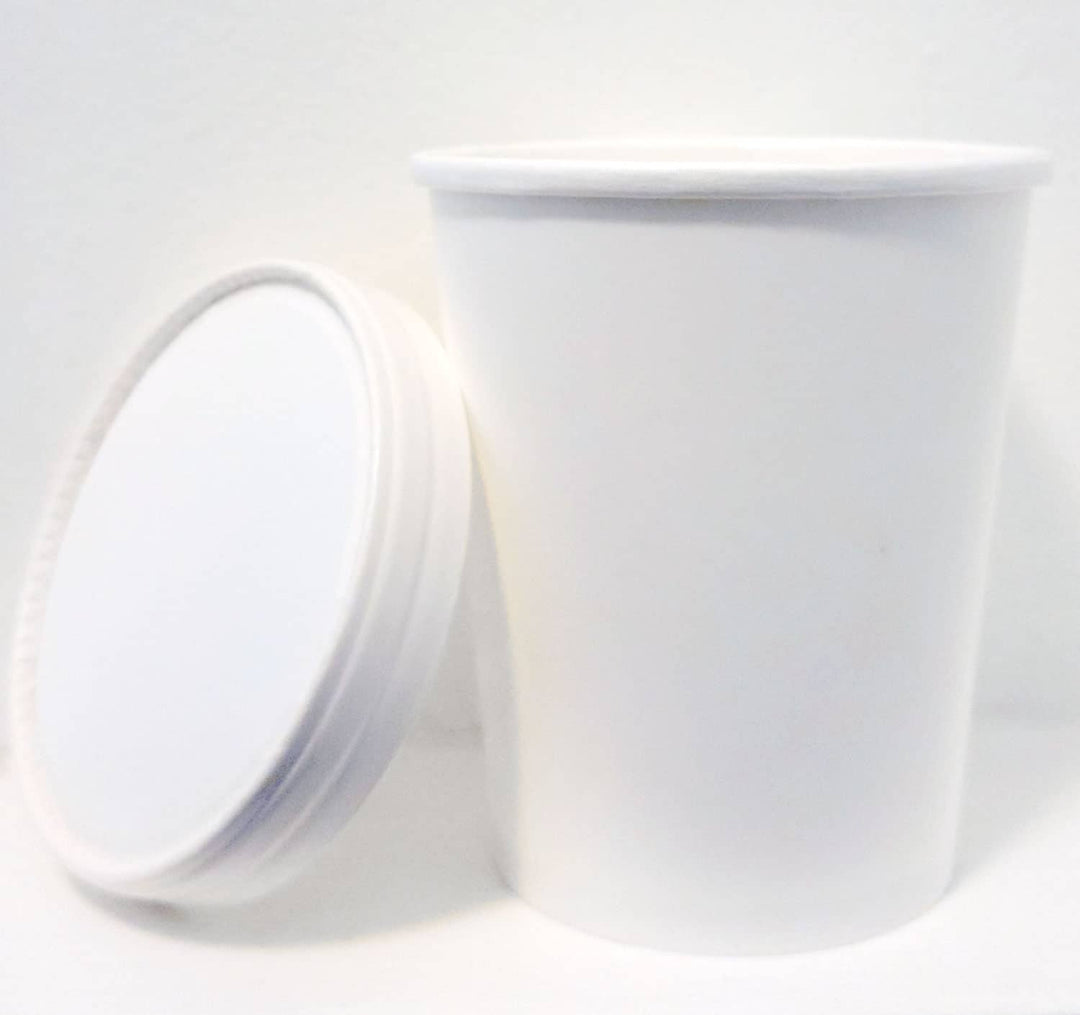 Serveware – White Ring Paper Lid for Pint Container (Container Sold Separately)