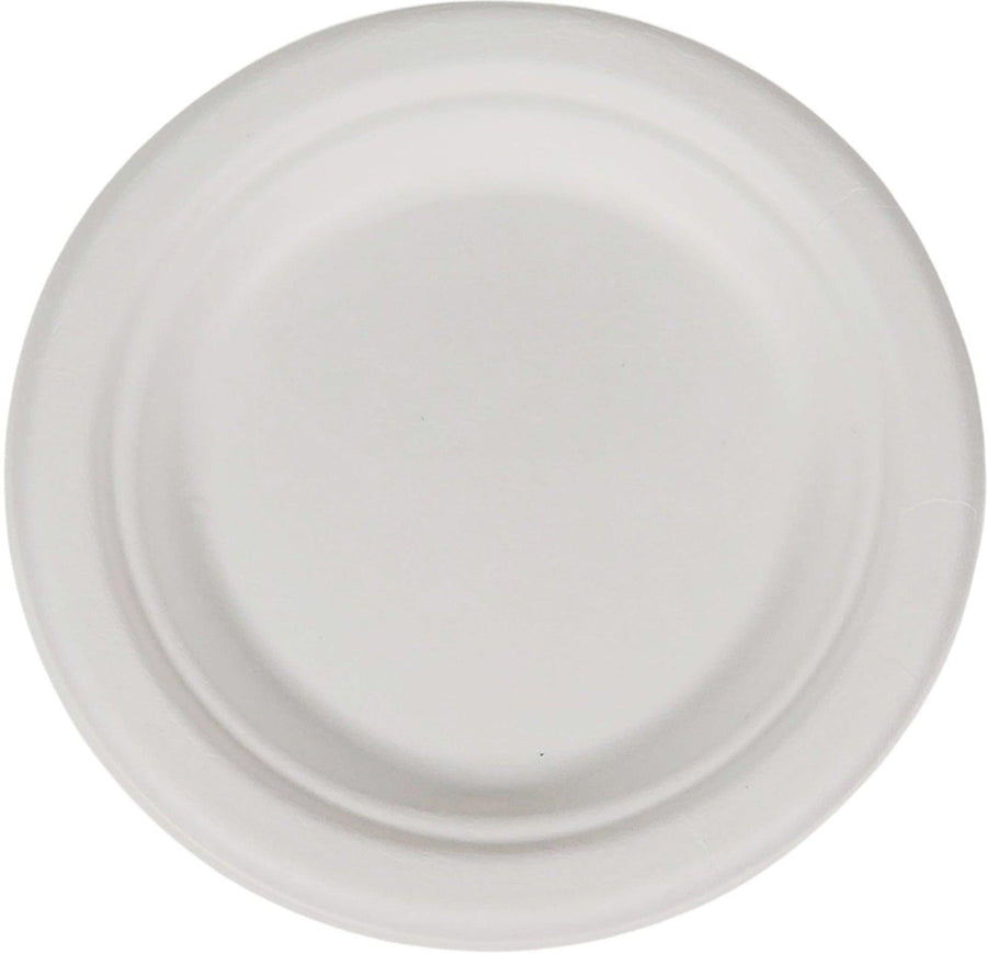Eco-Craze - 9" Round Bagasse Lunch Plates - 4 x 125 count