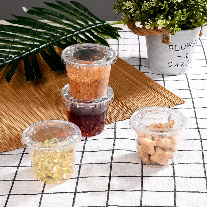 Clear Portion PP Cups - Microwave Safe