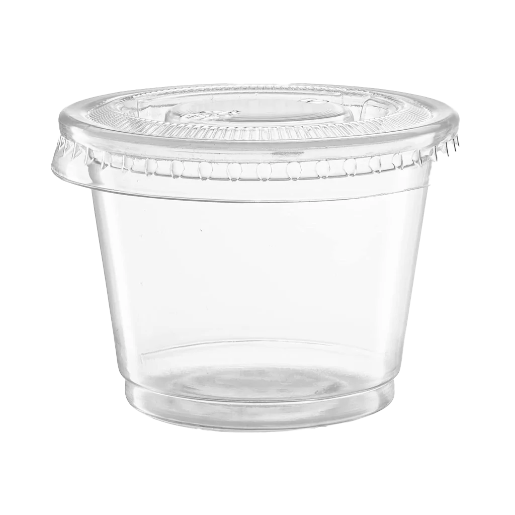 Clear Portion PP Cups with Lid - Canadian Distributor