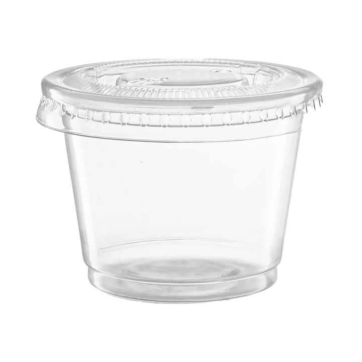 Clear Portion PP Cups with Lid - Canadian Distributor