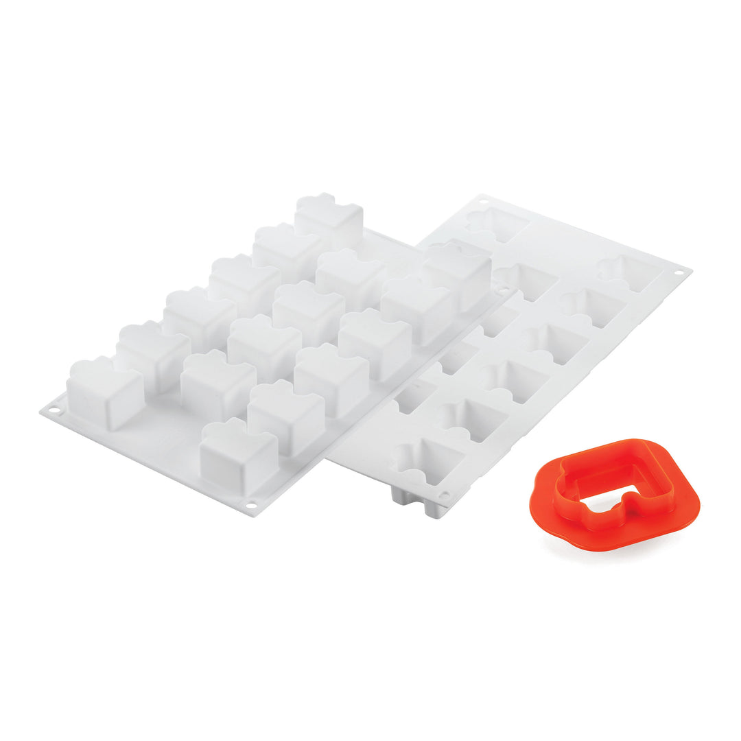 SILIKOMART Puzzle 30 (Silicone Mould + Cutter) - Canadian Distribution - Ships Free Within Canada on Orders Above CAD $199