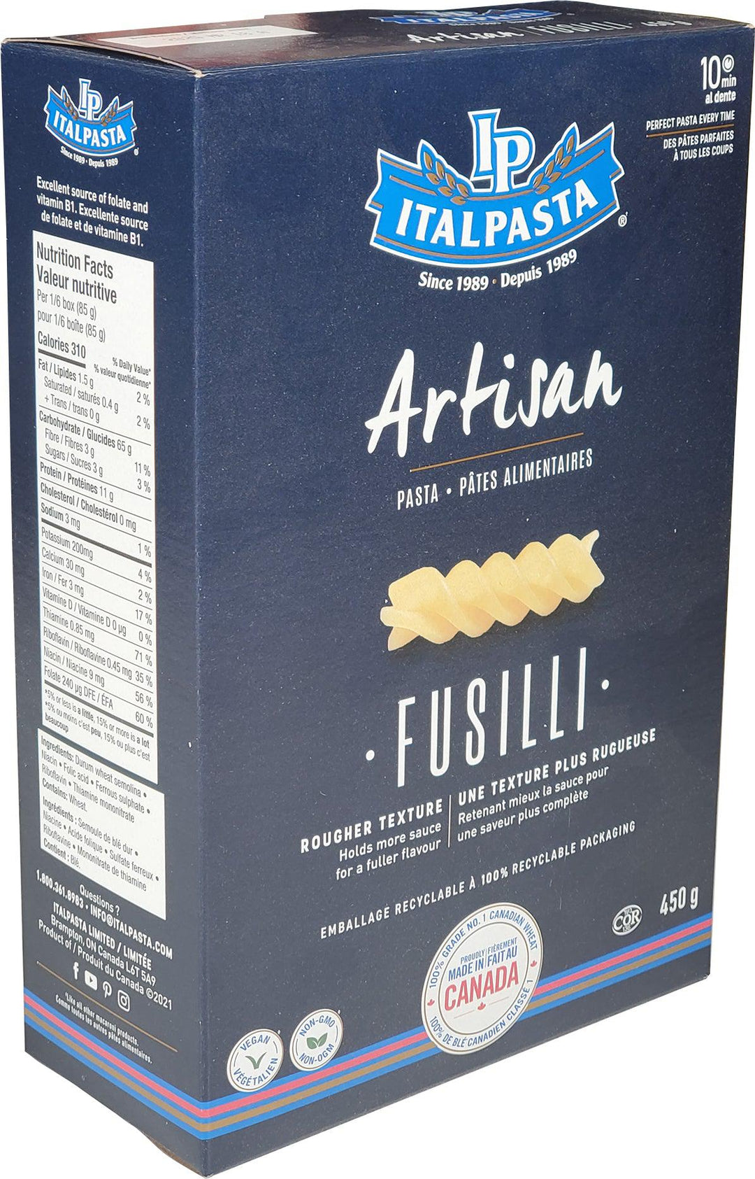 Italpasta - Artisan - Pasta - Fusilli