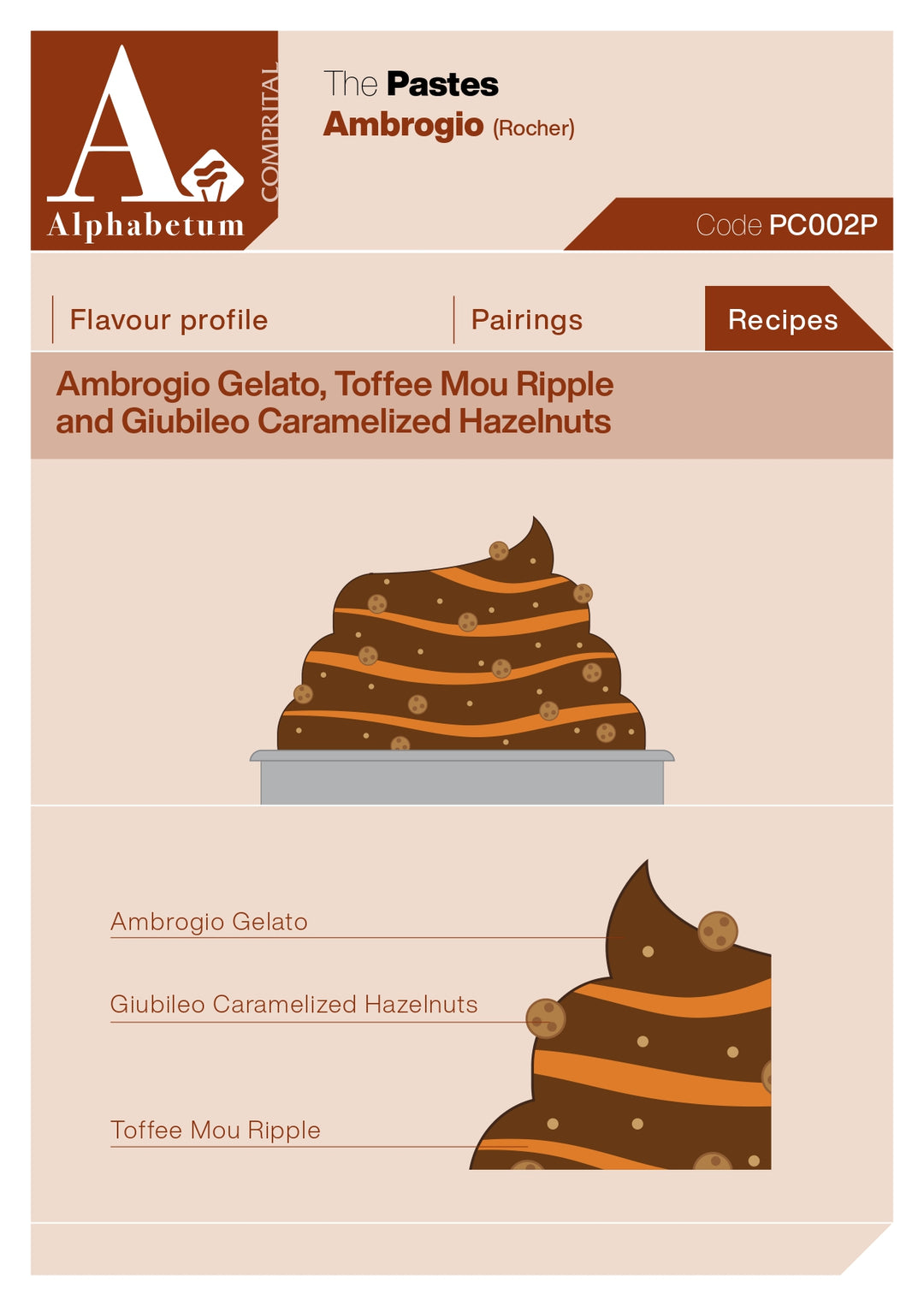 Ambrogio (rocher) Paste - Case of 2 x 2.5 kg Units