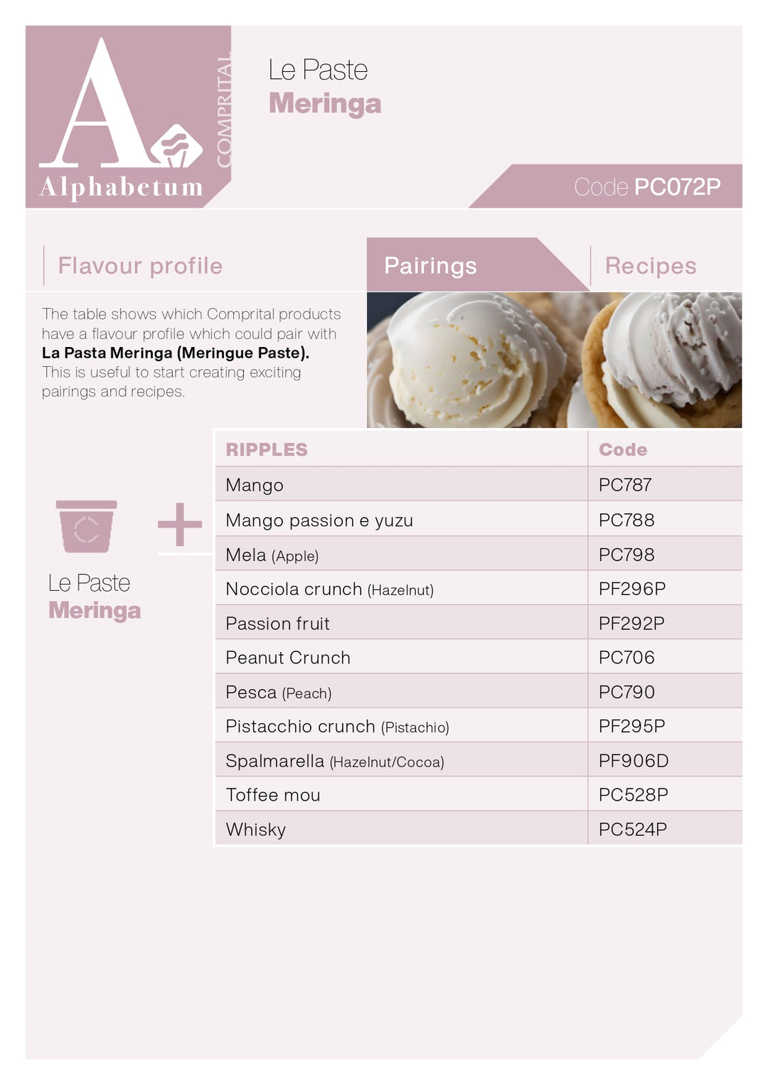 Meringa (meringue) Paste - Case of 2 x 3 kg Units