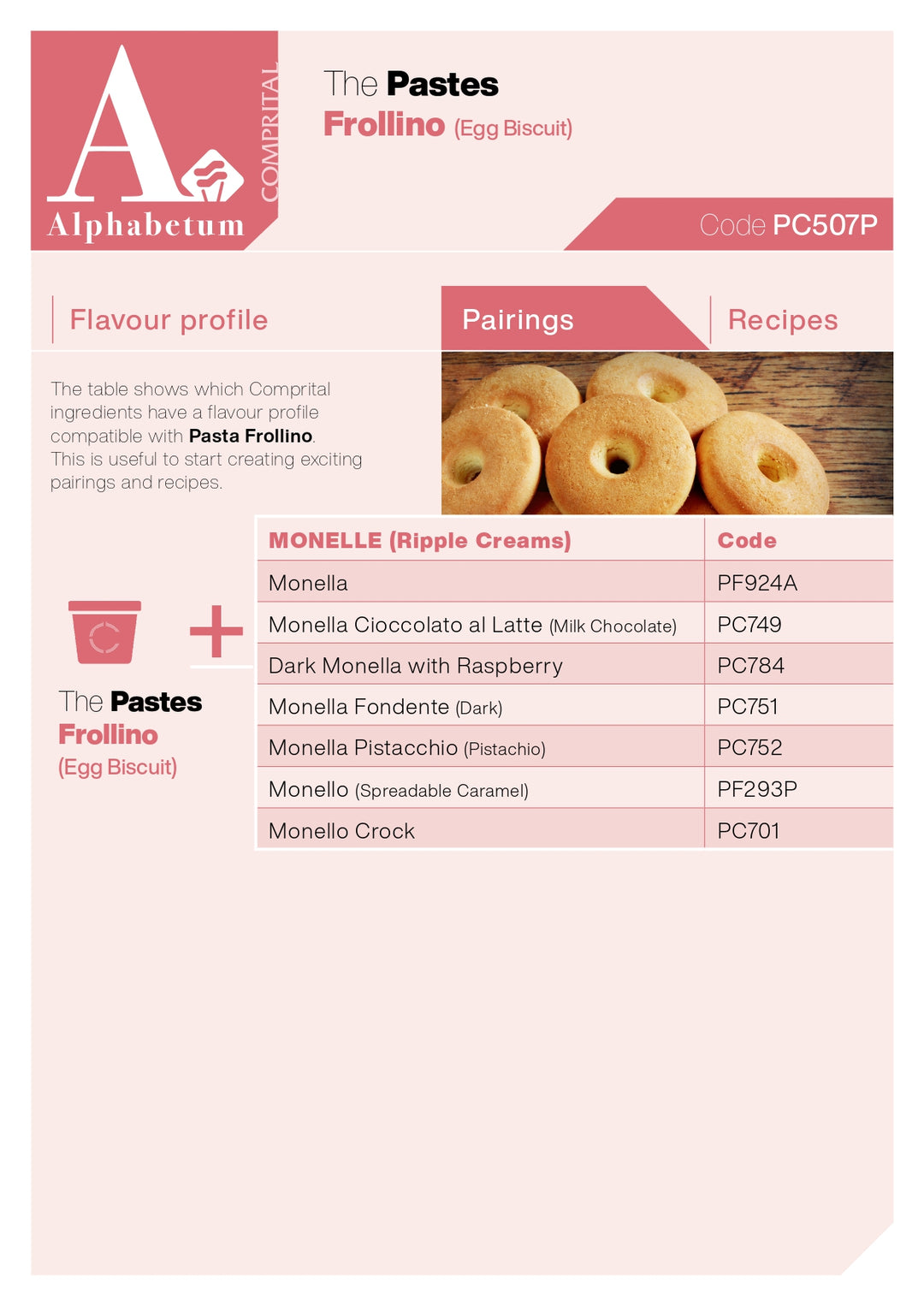 Frollino (cookies) Paste - Case of 2 x 2.5 kg Units