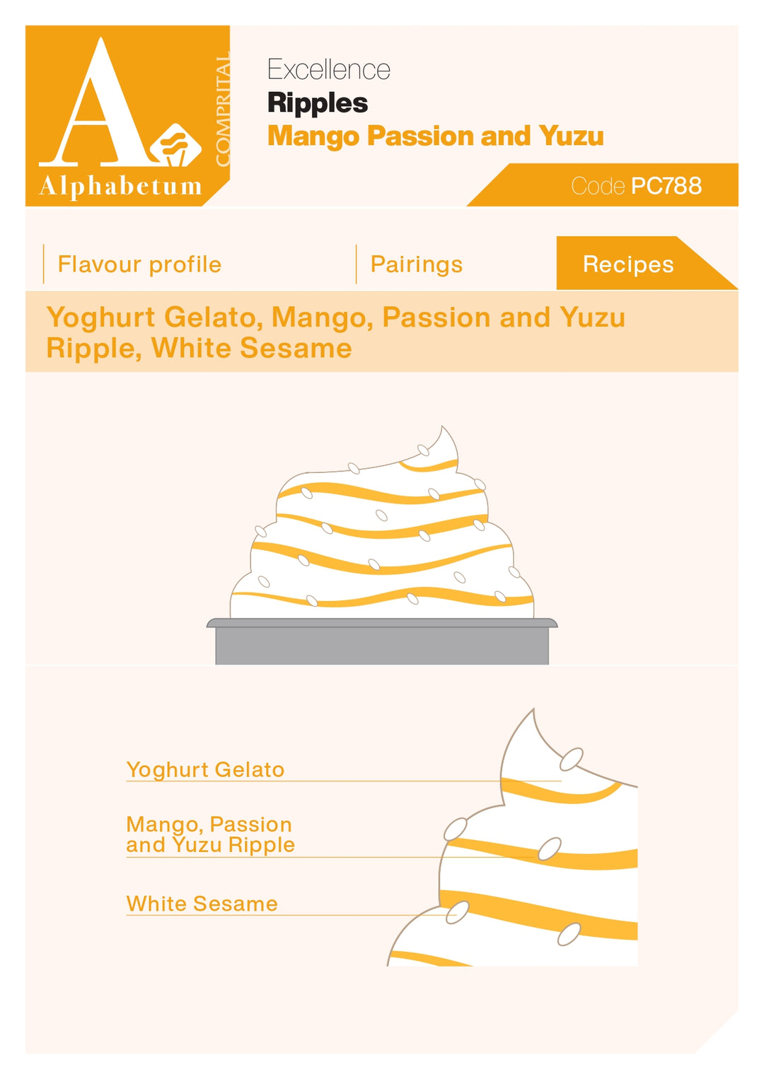Mango Passion Yuzu Ripple - Case of 2 x 3 kg Units