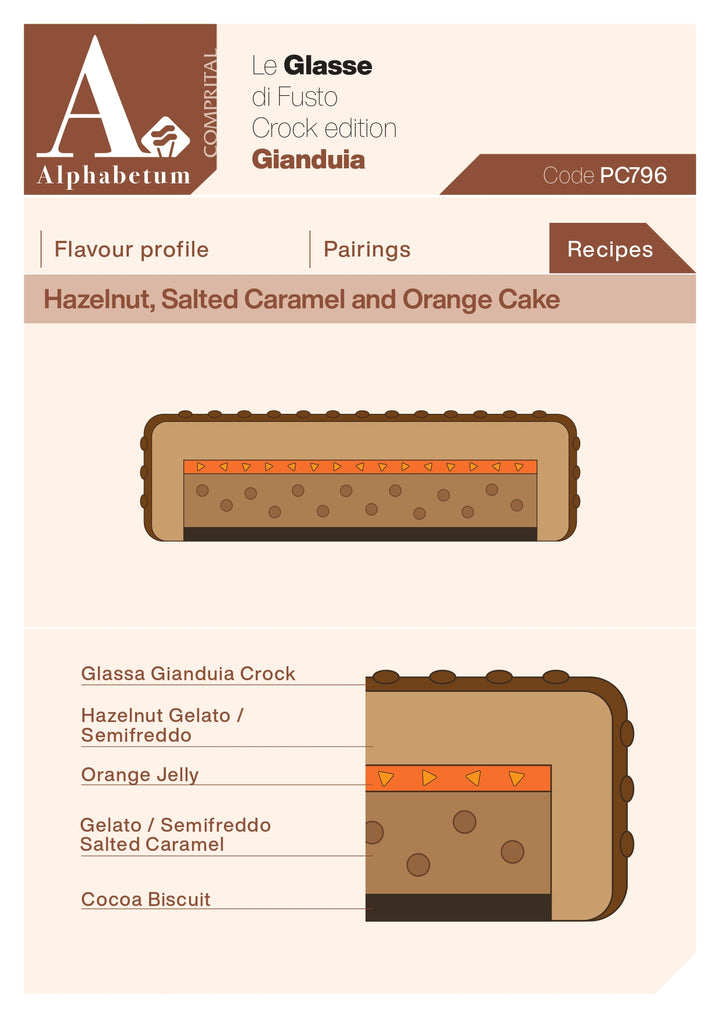La Glassa Gianduia Crock (gianduia with hazelnuts) - Glazing Pastes (Le glasse di Fusto) - Case of 2 x 3 kg Units