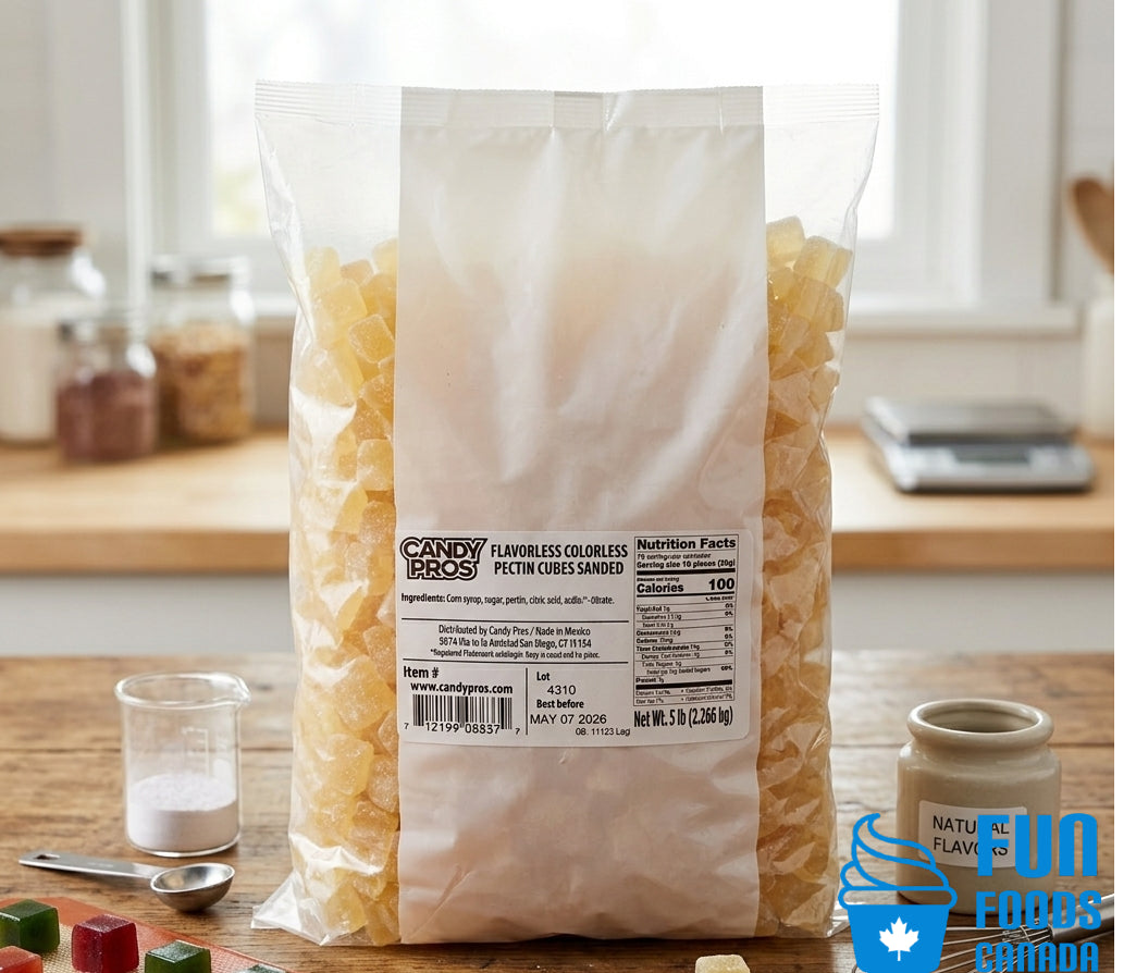 Bag of Candy Pros pectin on a kitchen counter - fun foods canada