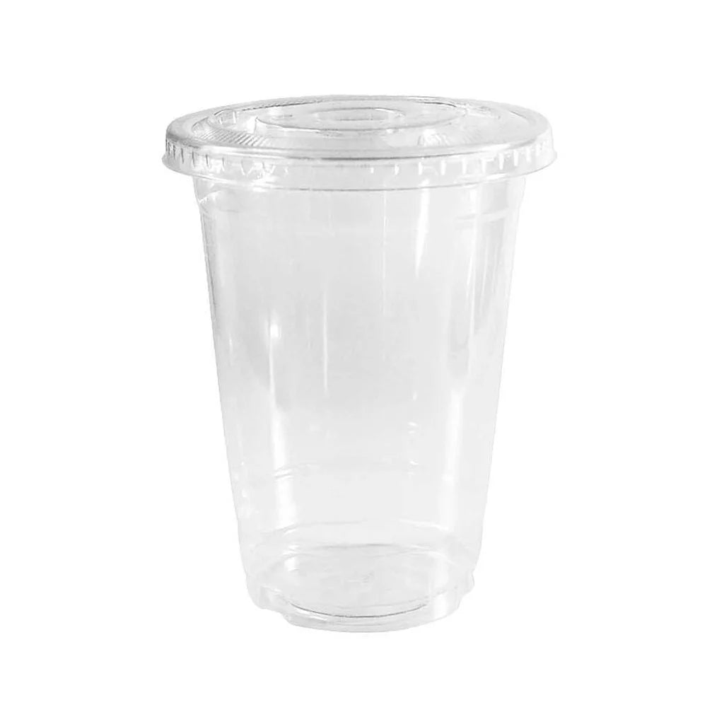 PET Cold Cup with Flat Lid - Canadian Distributor