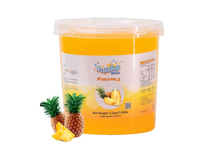 Pineapple Bursting Boba - 7 LB Jar - Popping Boba