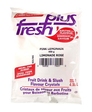 Fresh Plus Pink Lemonade Drink Crystals - Drink and Slush Mix - Lynch