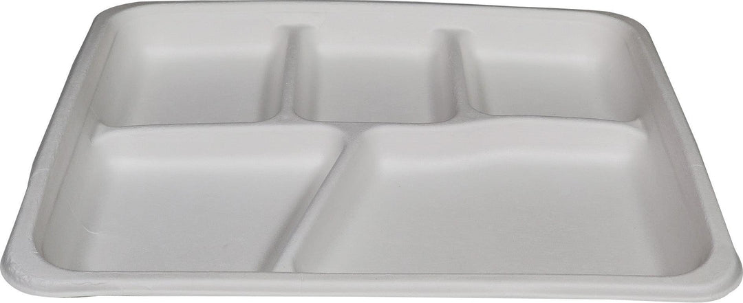 Eco-Craze - Bagasse - 5 Compatment Plate