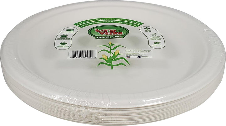 Verka - Green Line - 9" Round Plate