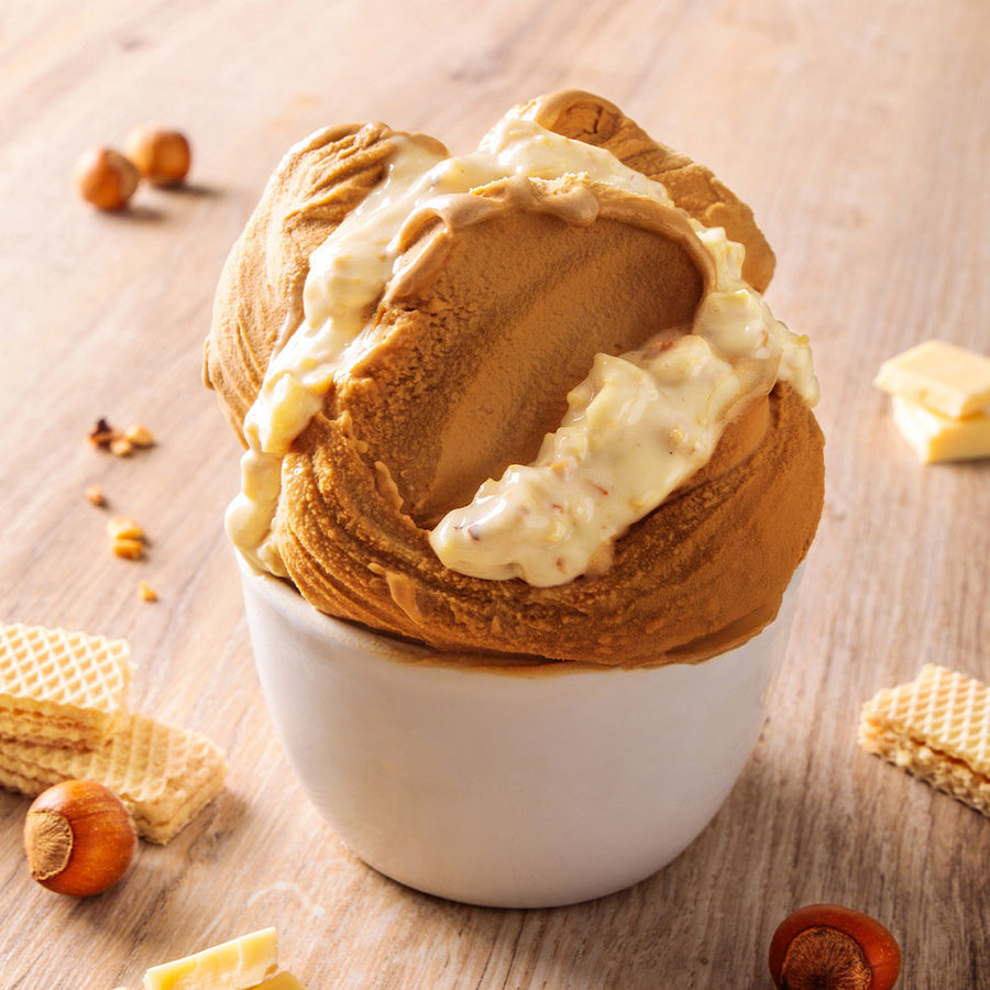 Pregel -  Cioccobianco Hazelnut Rock Arabeschi® (2 x 3kg Case) - Canadian Distribution