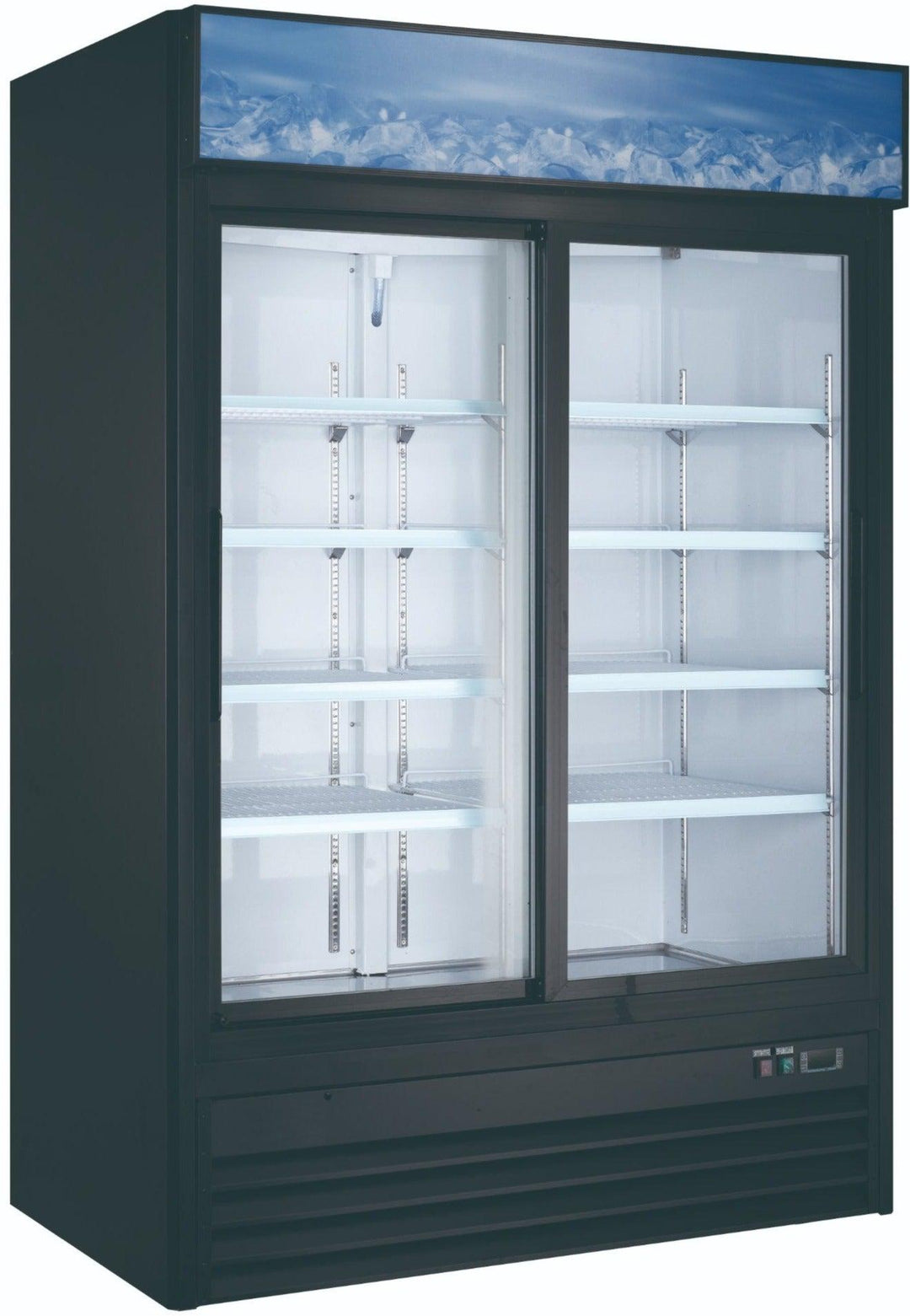 Pro-Kitchen - Merch. Sliding Glass 2 Door Refrigerator (45CF) 53x32x80" - G1.2YBM2F