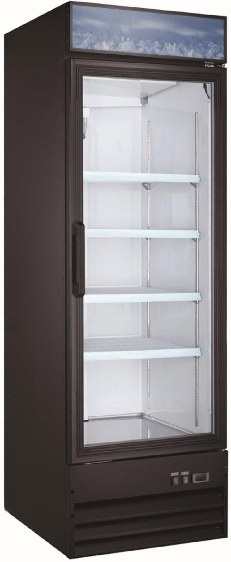 Pro-Kitchen - Merch. Swing Glass 1 Door Freezer (23CF) 31x31x81" - D648BMF