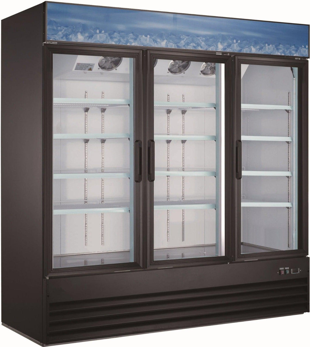 Pro-Kitchen - Merch. Swing Glass 3 Door Refrigerator (53CF) 79X30X81" - SG1.9L3