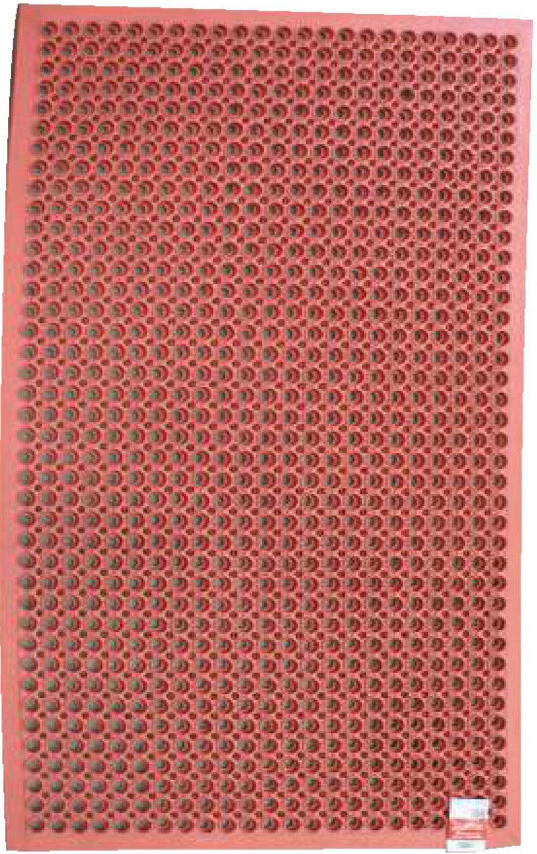 Pro-Kitchen - Red Rubber Anti-Fatigue Mat Heavy Duty - 36"X60''