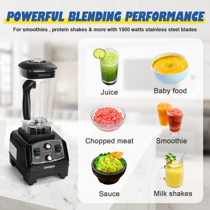 CRANDDI  Classic Timer Blender YL-011 Black