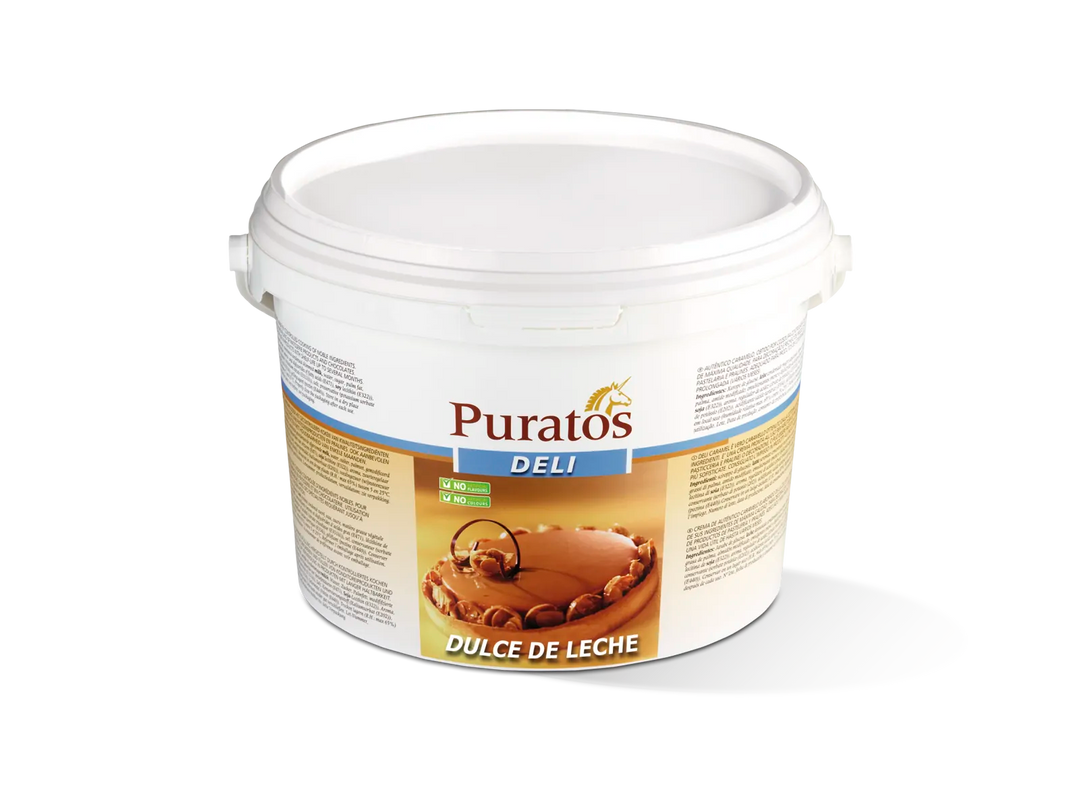 Puratos Deli Dulce de Leche container on a white background