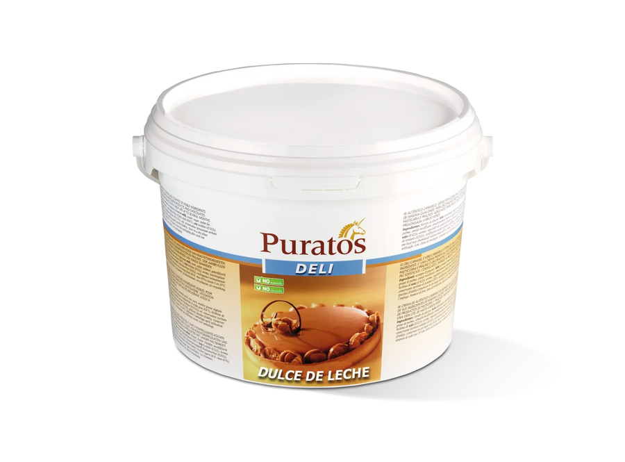 Puratos Deli Dulce de Leche container on a white background