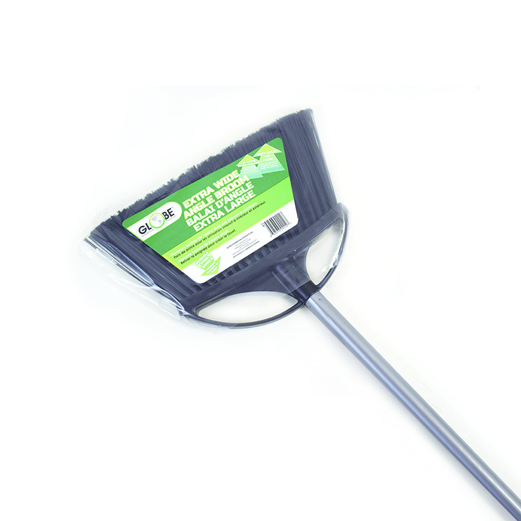 13 Inch Extra Wide Angle Broom With 48 Inch Metal Handle - Sold By The Case