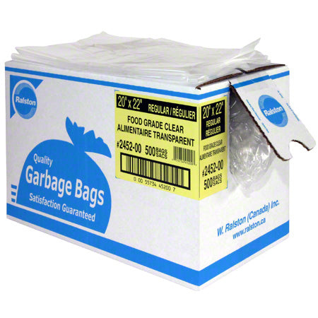 Bag Garbage 35 x 50 Strong Food Grade Clear - 125 each - Ralston - Packaging and Accessories - Restaurant Supplies and Equipment - Canadian Distribution