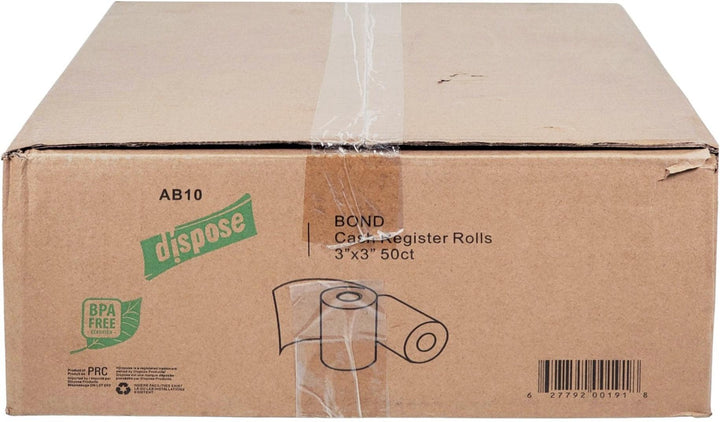 B01-1104 - 3" x 155' Bond Rolls 50CT