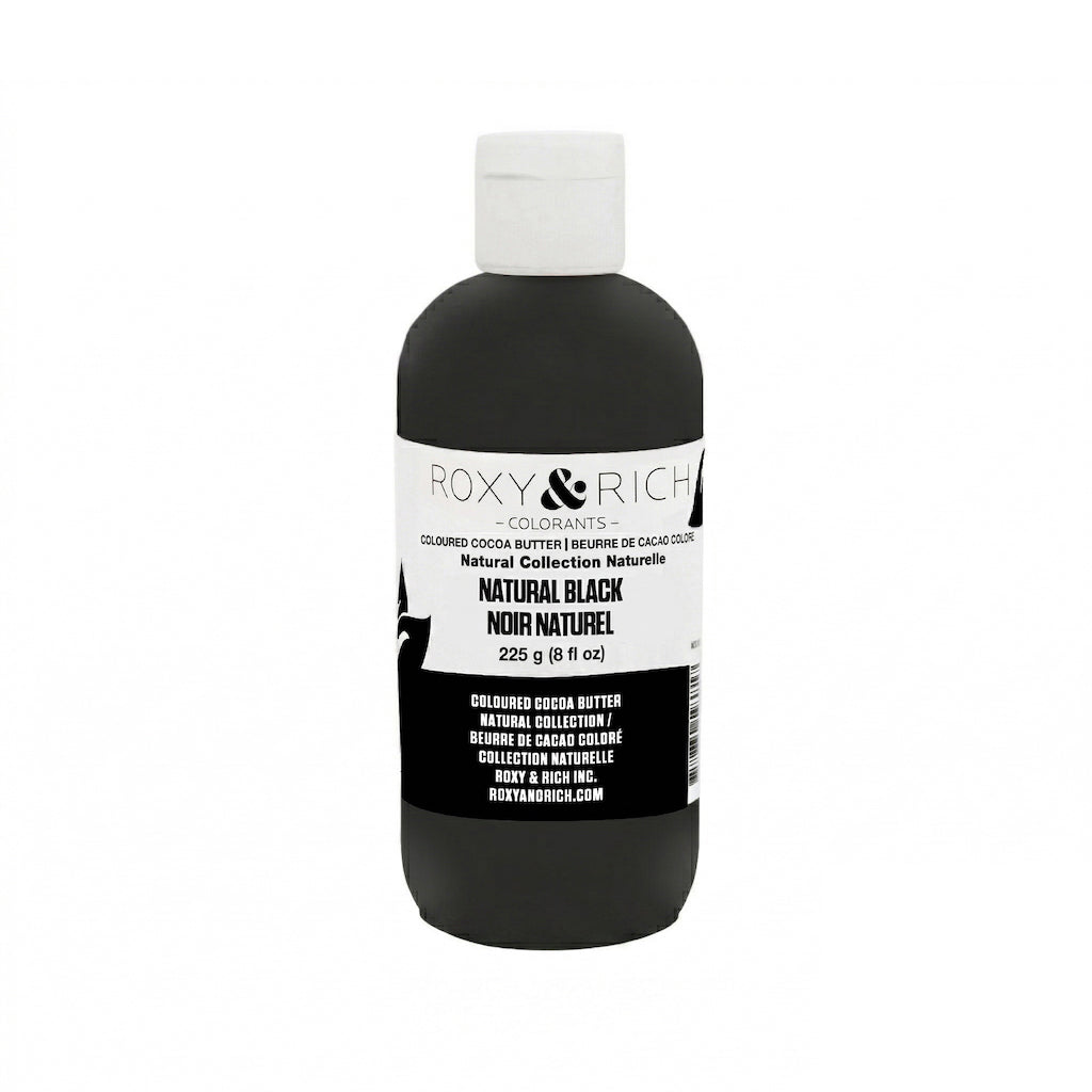 ROXY & RICH Natural Black Coloured Cocoa Butter - Canadian Distribution - Ships Free Within Canada on Orders Above CAD $199