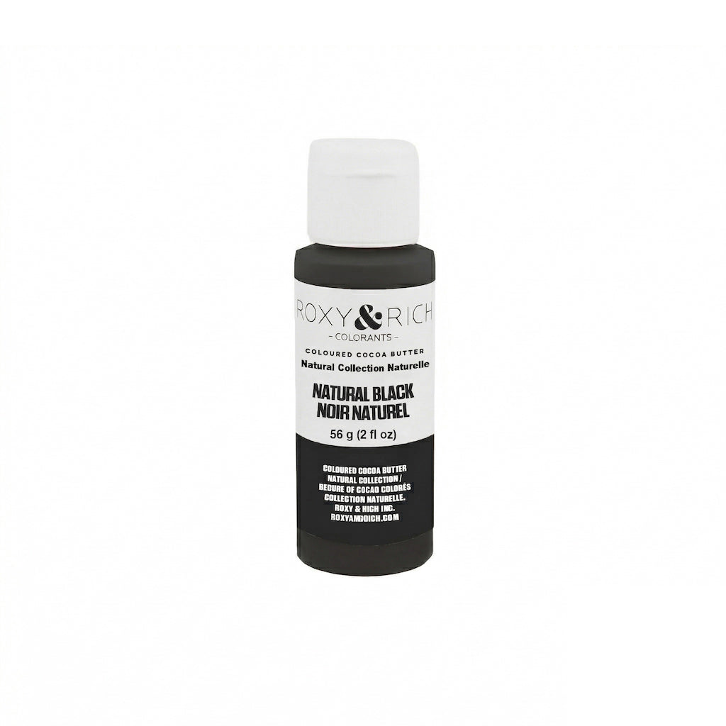 ROXY & RICH Natural Black Coloured Cocoa Butter - Canadian Distribution - Ships Free Within Canada on Orders Above CAD $199