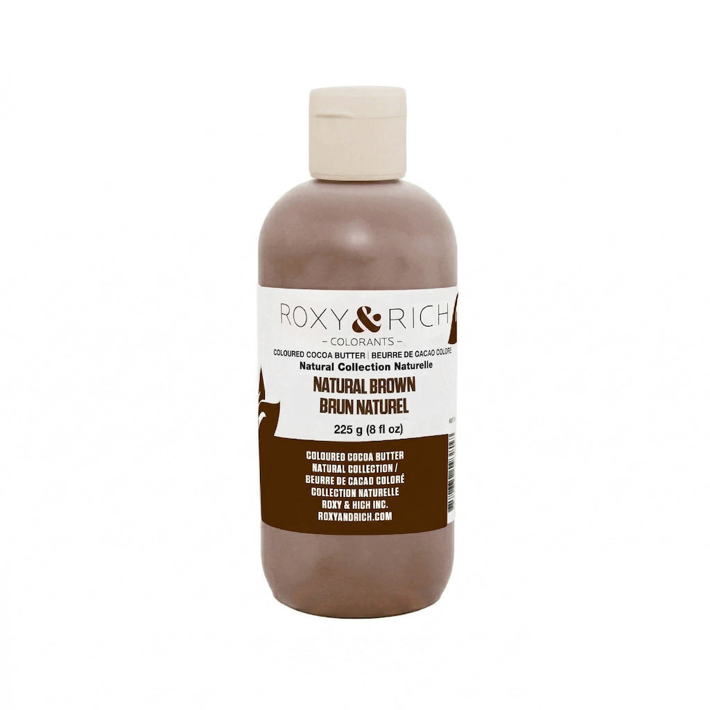 ROXY & RICH Natural Brown Coloured Cocoa Butter - Canadian Distribution - Ships Free Within Canada on Orders Above CAD $199