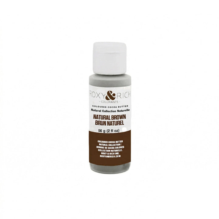 ROXY & RICH Natural Brown Coloured Cocoa Butter - Canadian Distribution - Ships Free Within Canada on Orders Above CAD $199