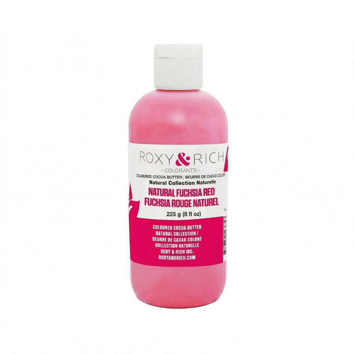 ROXY & RICH Natural Fuchsia Red Coloured Cocoa Butter - Canadian Distribution - Ships Free Within Canada on Orders Above CAD $199