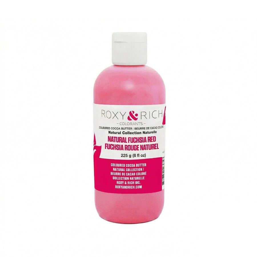 ROXY & RICH Natural Fuchsia Red Coloured Cocoa Butter - Canadian Distribution - Ships Free Within Canada on Orders Above CAD $199