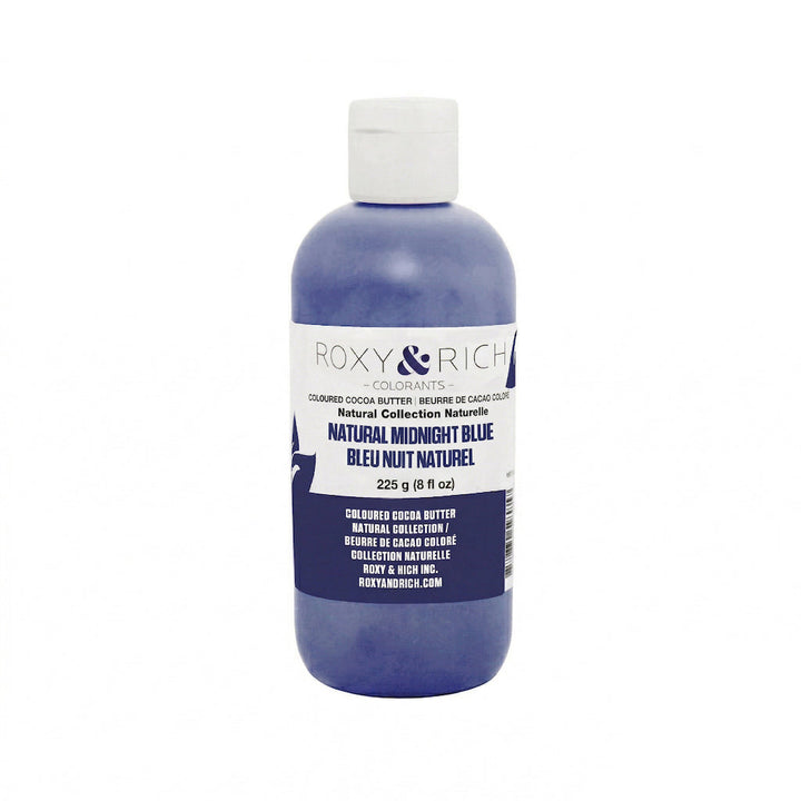 ROXY & RICH Natural Midnight Blue Coloured Cocoa Butter - Canadian Distribution - Ships Free Within Canada on Orders Above CAD $199