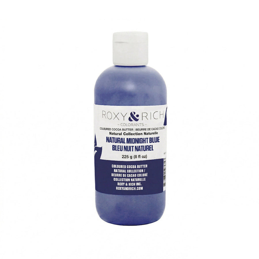 ROXY & RICH Natural Midnight Blue Coloured Cocoa Butter - Canadian Distribution - Ships Free Within Canada on Orders Above CAD $199