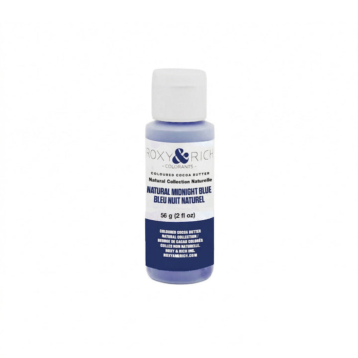 ROXY & RICH Natural Midnight Blue Coloured Cocoa Butter - Canadian Distribution - Ships Free Within Canada on Orders Above CAD $199