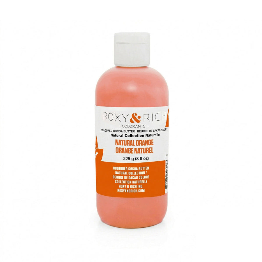ROXY & RICH Natural Orange Coloured Cocoa Butter - Canadian Distribution - Ships Free Within Canada on Orders Above CAD $199