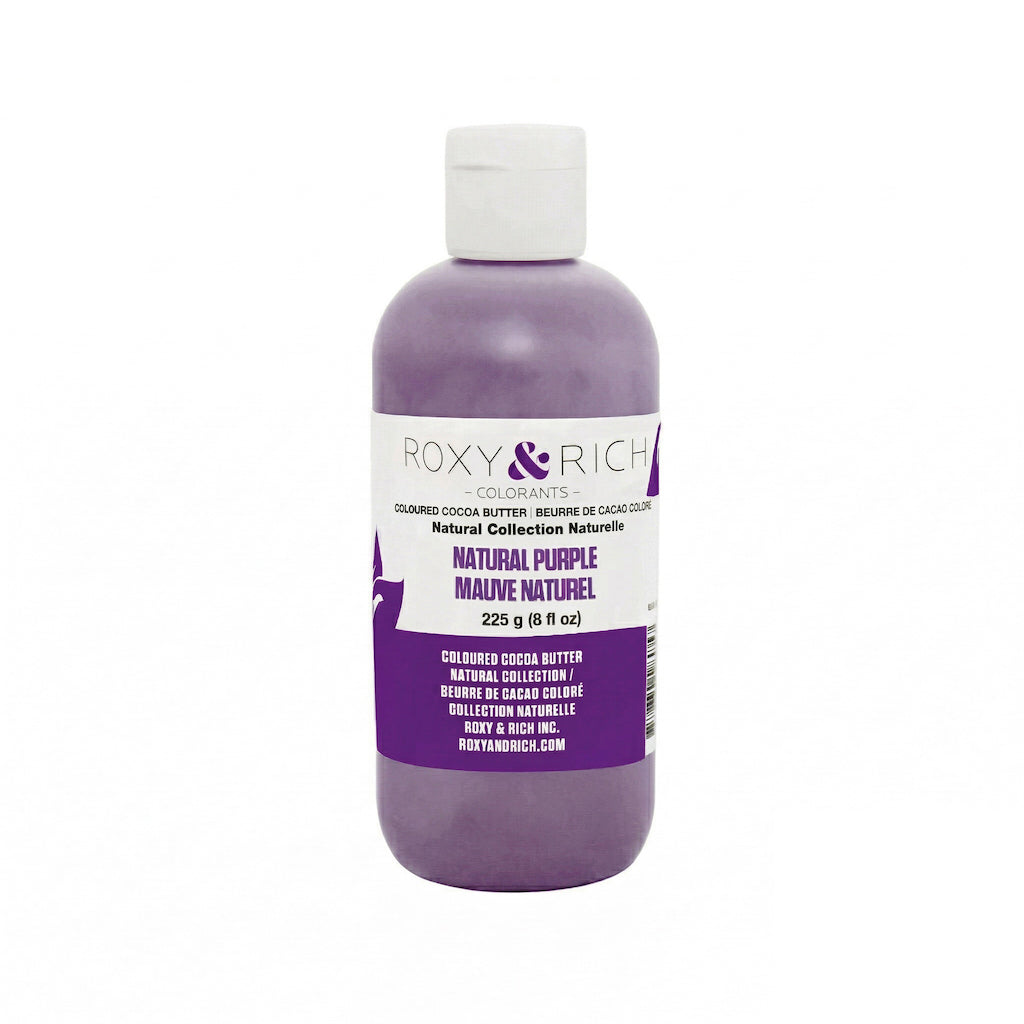 ROXY & RICH Natural Purple Coloured Cocoa Butter - Canadian Distribution - Ships Free Within Canada on Orders Above CAD $199