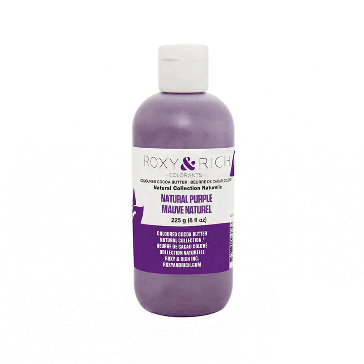ROXY & RICH Natural Purple Coloured Cocoa Butter - Canadian Distribution - Ships Free Within Canada on Orders Above CAD $199