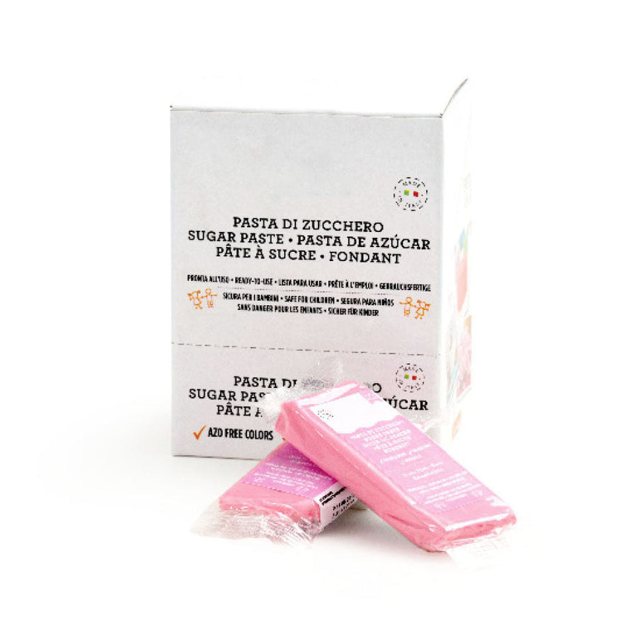 Italian Rolled Fondant – Pink, 100g – Palm Oil-Free Sugar Paste - Canadian Distribution - Ships Free Within Canada on Orders Above CAD $199