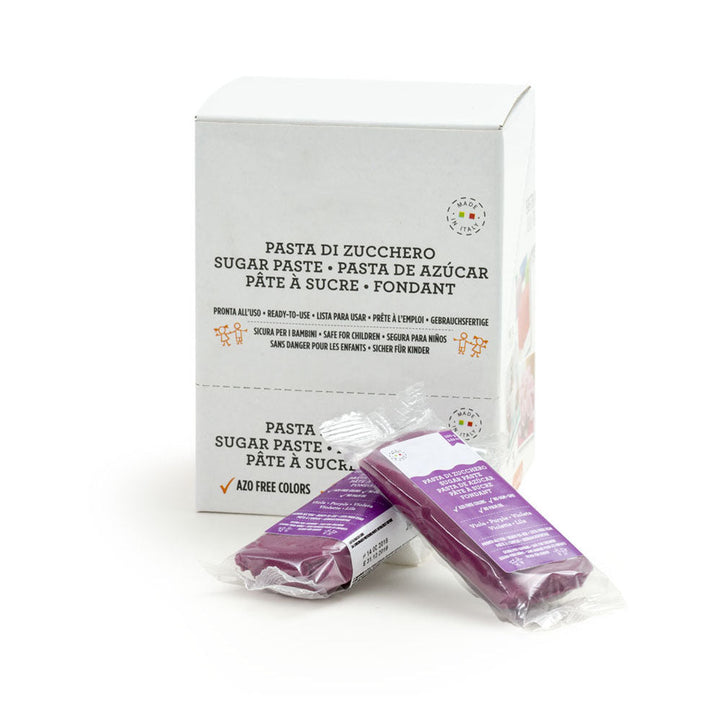 Italian Rolled Fondant – Purple Violet, 100g – Palm Oil-Free Sugar Paste - Canadian Distribution - Ships Free Within Canada on Orders Above CAD $199