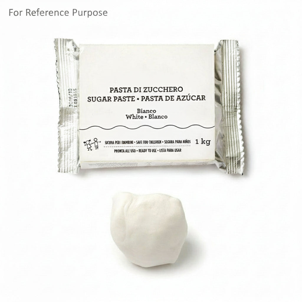Italian Rolled Fondant – White, 1kg – Palm Oil-Free Sugar Paste - Canadian Distribution - Ships Free Within Canada on Orders Above CAD $199