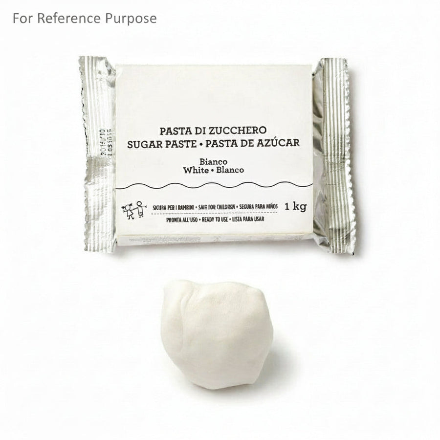 Italian Rolled Fondant – White, 1kg – Palm Oil-Free Sugar Paste - Canadian Distribution - Ships Free Within Canada on Orders Above CAD $199