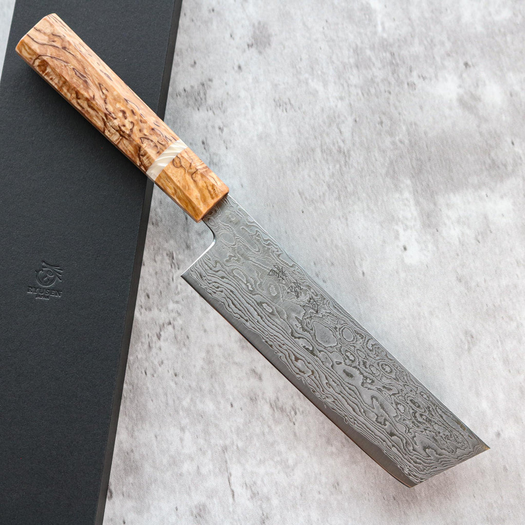 Couteau Nakiri Ryusen Hamono Fukaku-ryu 155 mm