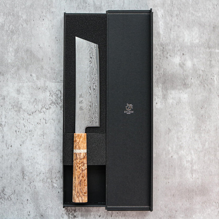 Couteau Nakiri Ryusen Hamono Fukaku-ryu 155 mm