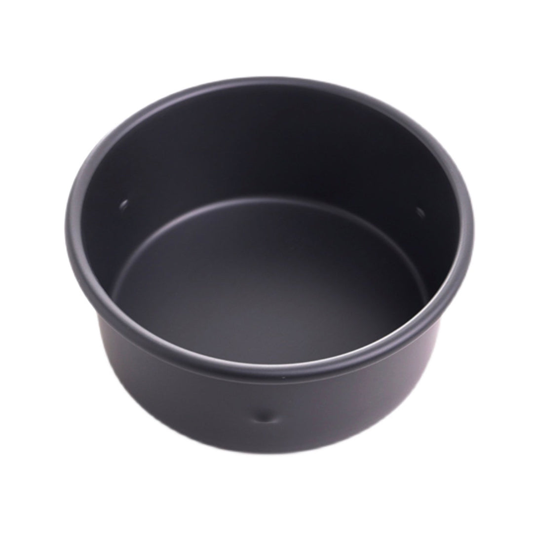 SANNENG Hard Anodized Deep Round Cake Pan with Fixed Bottom - Canadian Distribution - Ships Free Within Canada on Orders Above CAD $199